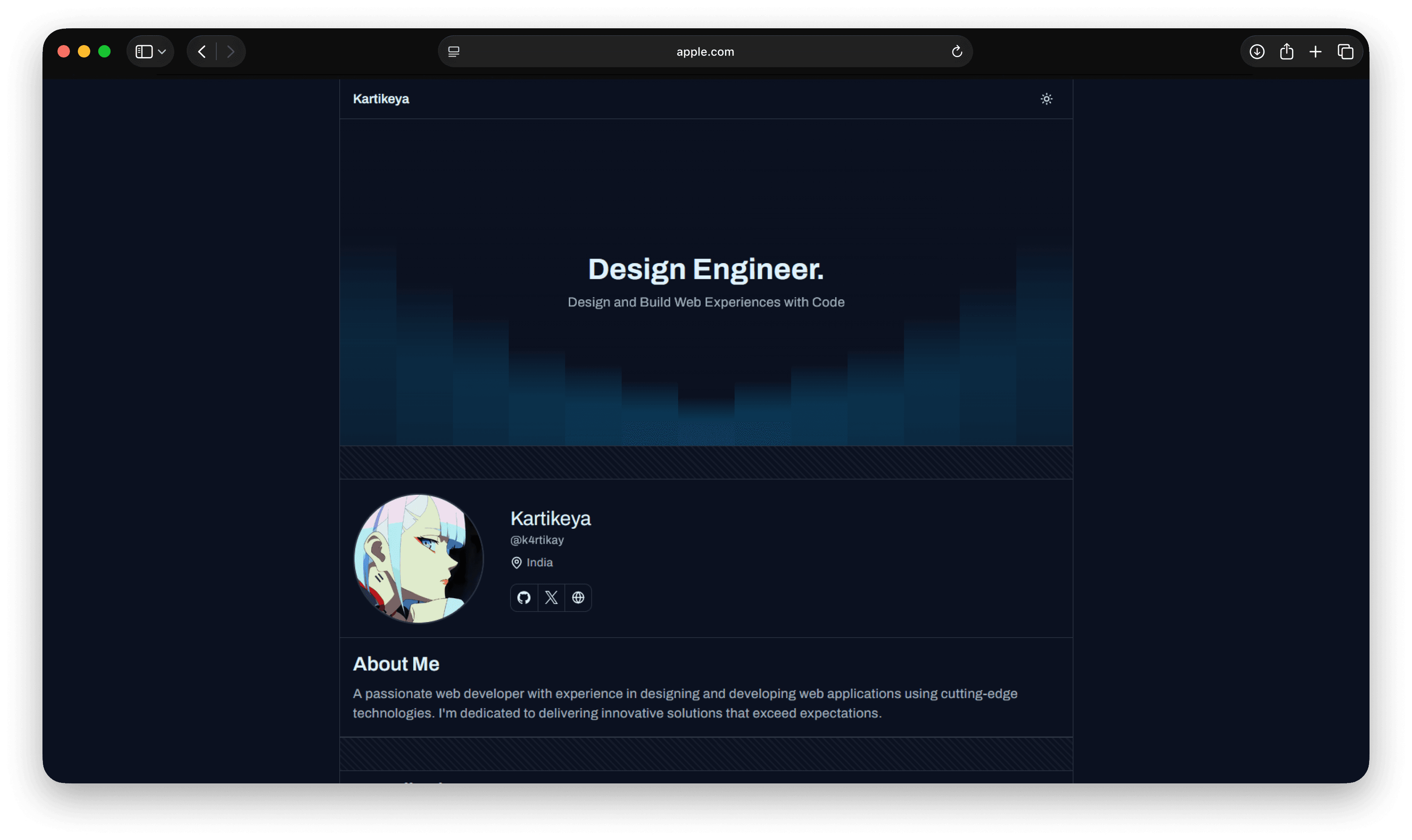 Portfolio preview — Linus Torvalds generated by GitXhibit